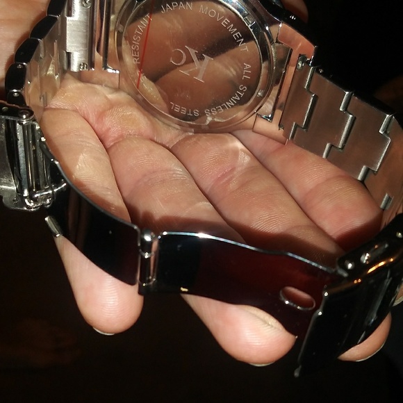 SOLD**** KC Diamond Watch Stainless Steel - Picture 3 of 6